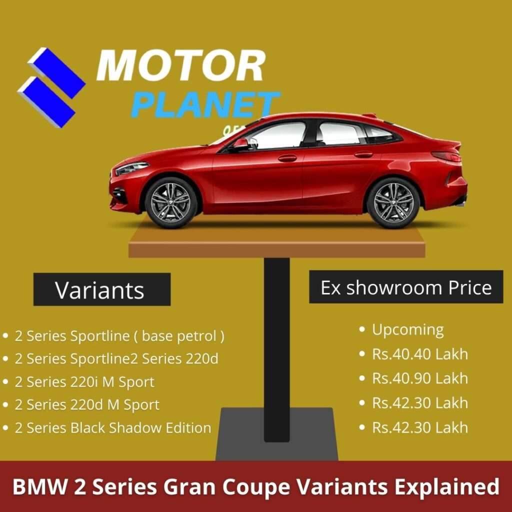 BMW 2 series price in india 
